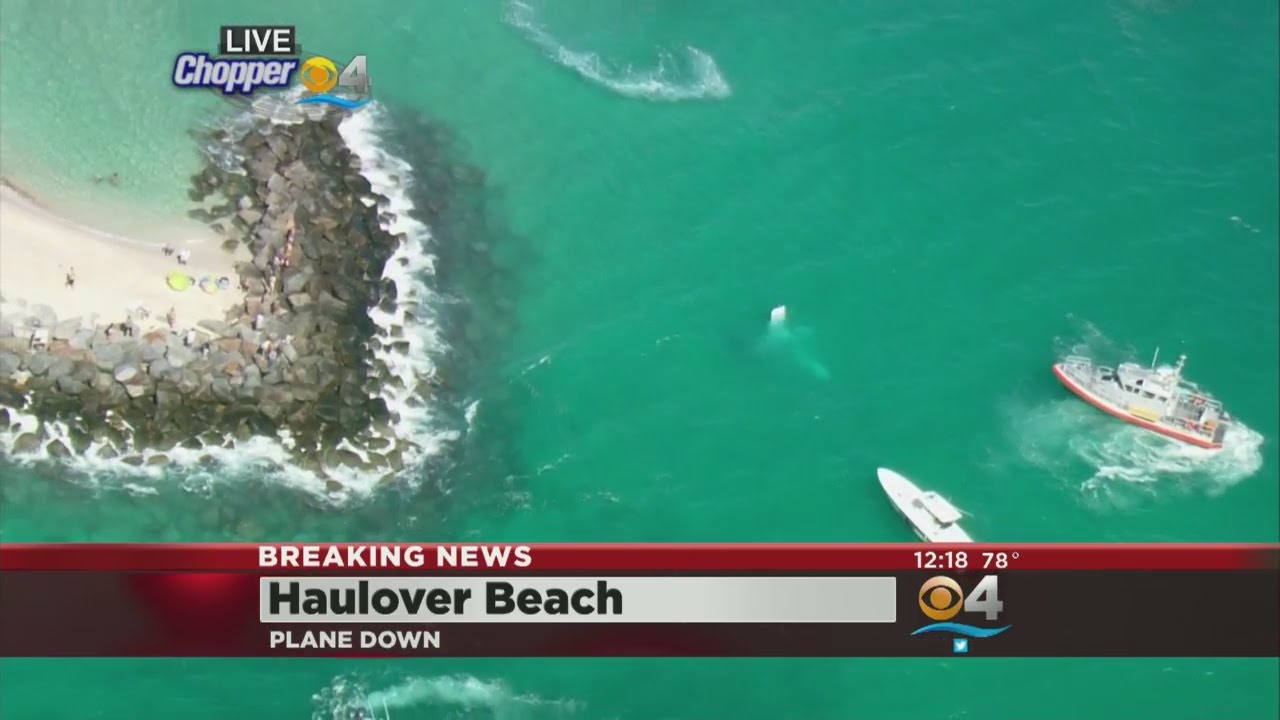Small Plane Goes Down Near Haulover Beach - YouTube