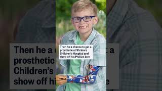 7-year-old boy gets Phillies-themed prosthetic arm