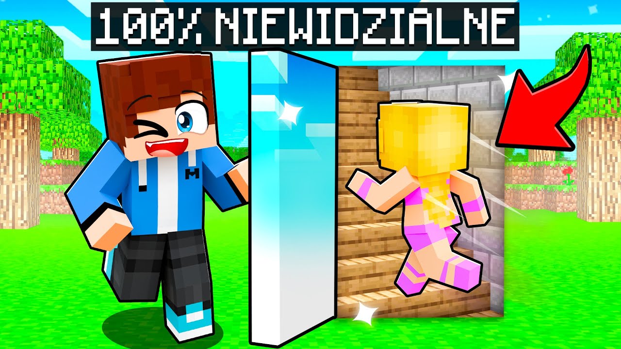 Oszukuje 100% NIEWIDZIALNĄ BAZĄ w Minecraft!