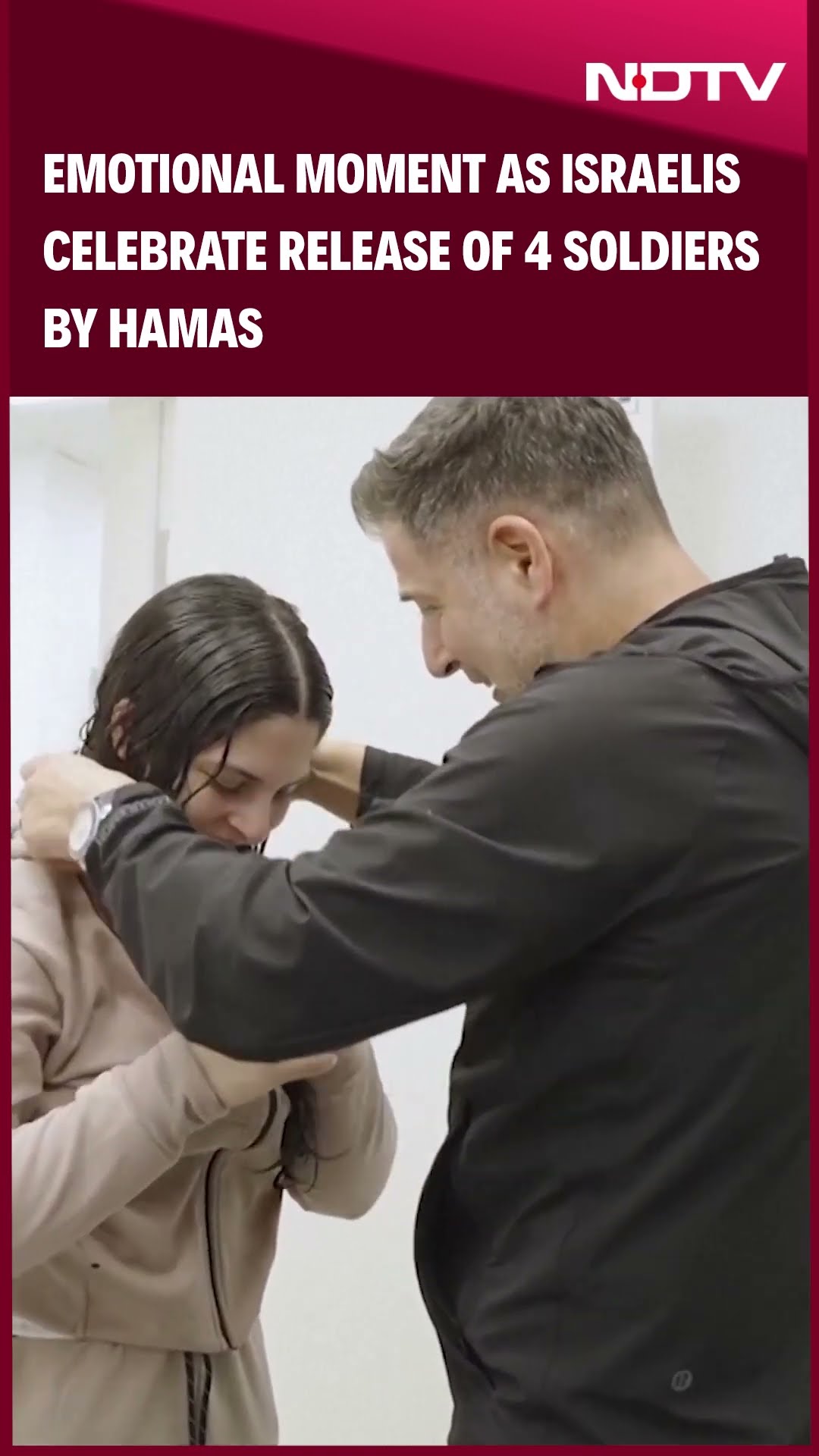 Israel Hamas Hostage Release | Hugs And Tears: Moment When Freed Hostages Reunited With Family