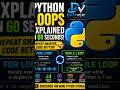 Python Loops Explained in 60 Seconds 🔁 | Python for Beginners #shorts #learnpython #Python