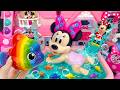 Minnie Mouse 2026🎀 Set Unboxing rainbow mermaid bath y piscina sorpresa con juguetes Disney ASMR
