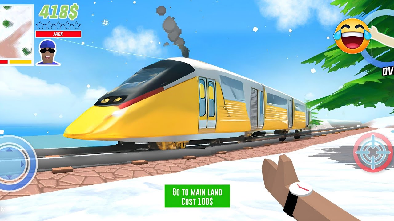 Jack Train tour 🚂🤯🚂 in dude theft wars