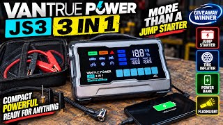 This 3-in-1 Jump Starter Does WAY More Than I Expected! | Vantrue JS3