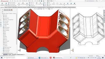 Auto V6 Engine Block SolidWorks-Step By Step