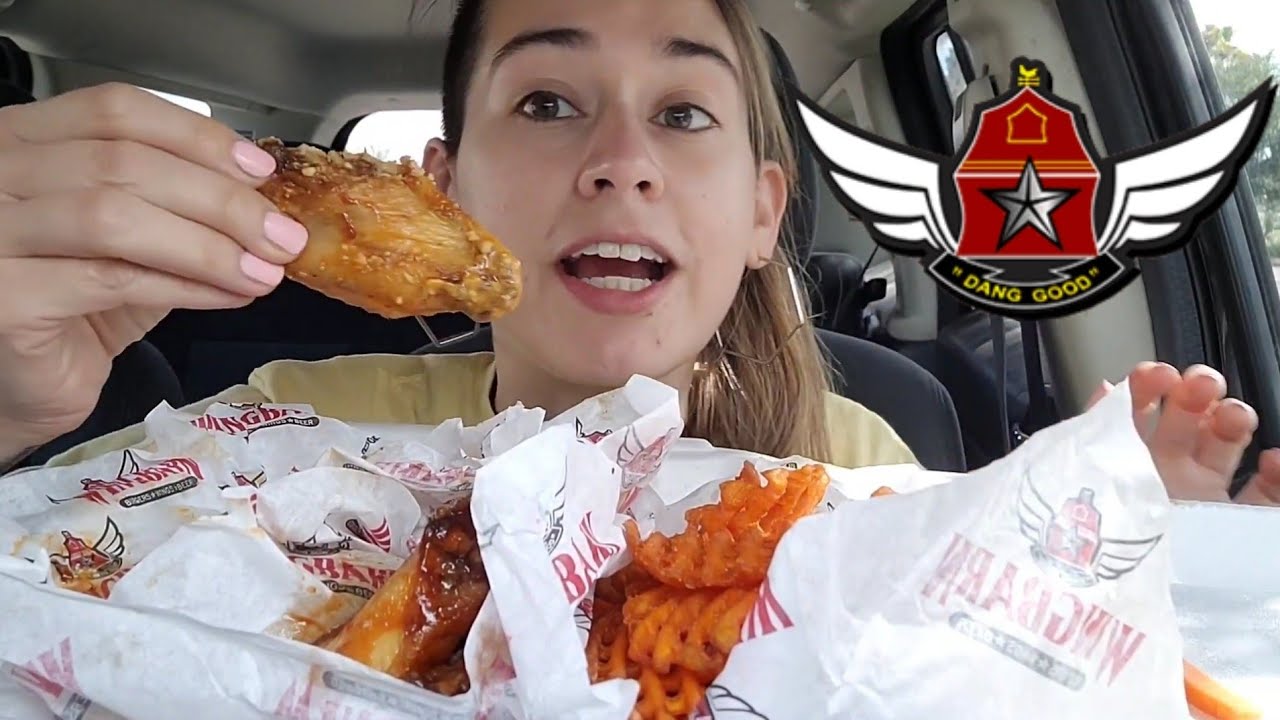 Is Wing Barn really BETTER than Wingstop? 🤔 🍗 Wing Barn MUKBANG