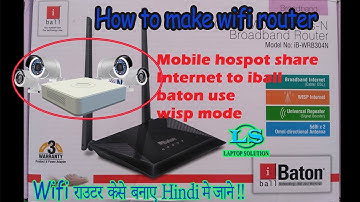 How to make wifi repeater iball botion , hindi Laptop solution
