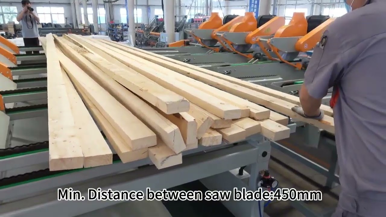 Hicas Automatic 5 Heads Trim Saw: Cut Multiple Pieces in One Pass