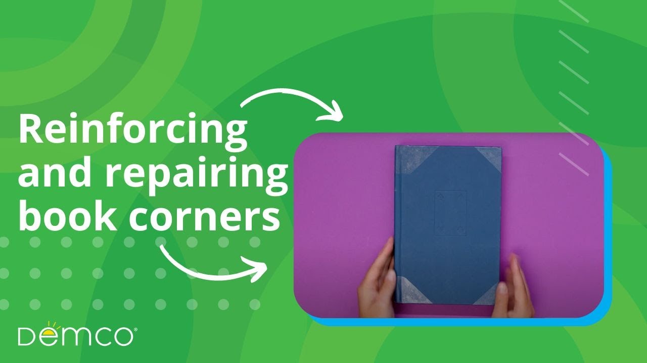Reinforcing and Repairing Book Corners Demco Book Repair YouTube