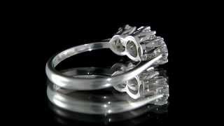 8 Claw Trilogy Engagement Ring TR1013