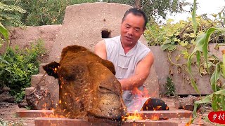 CAMEL HEAD FEAST! Stewed 24 Hours, Super Tender! A Delicacy From Rural Village | Uncle Rural Gourmet