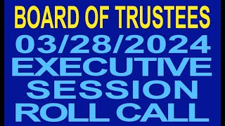 STLCC BOT Executive Session - roll call