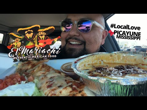 MONSTER BURRITO + Chorizo Queso Dip Dip 🌯🧀 El Mariachi 📍Picayune Mississippi - Traveling Foodie!