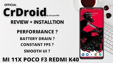 Mi 11x,Poco F3 | How To Install CrDroid With TWRP | Crdroid 8.5 With Android 12L First Look