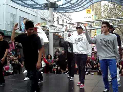 Justice Crew - Elizabeth Street mall, Hobart, Tasm...