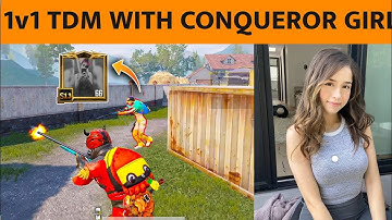 🔥1v1 TDM WITH CONQUEROR GIRL, THEY CHALLENGE FOR M416 ONLY IN TDM CAN WE WIN?
