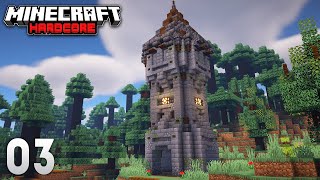 Minecraft Lets Play - Ep. 3: SECRET IRON FARM! (Hardcore Minecraft 1.20.4)
