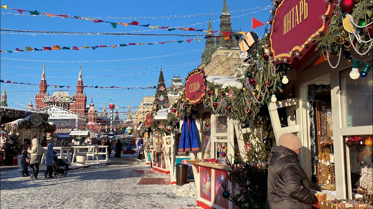НОВОГОДНЯЯ МОСКВА | КРАСНАЯ ПЛОЩАДЬ | ЦУМ - YouTube