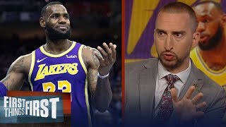 Nick Wright criticizes LeBron’s defense since returning from injury | NBA | FIRST THINGS FIRST