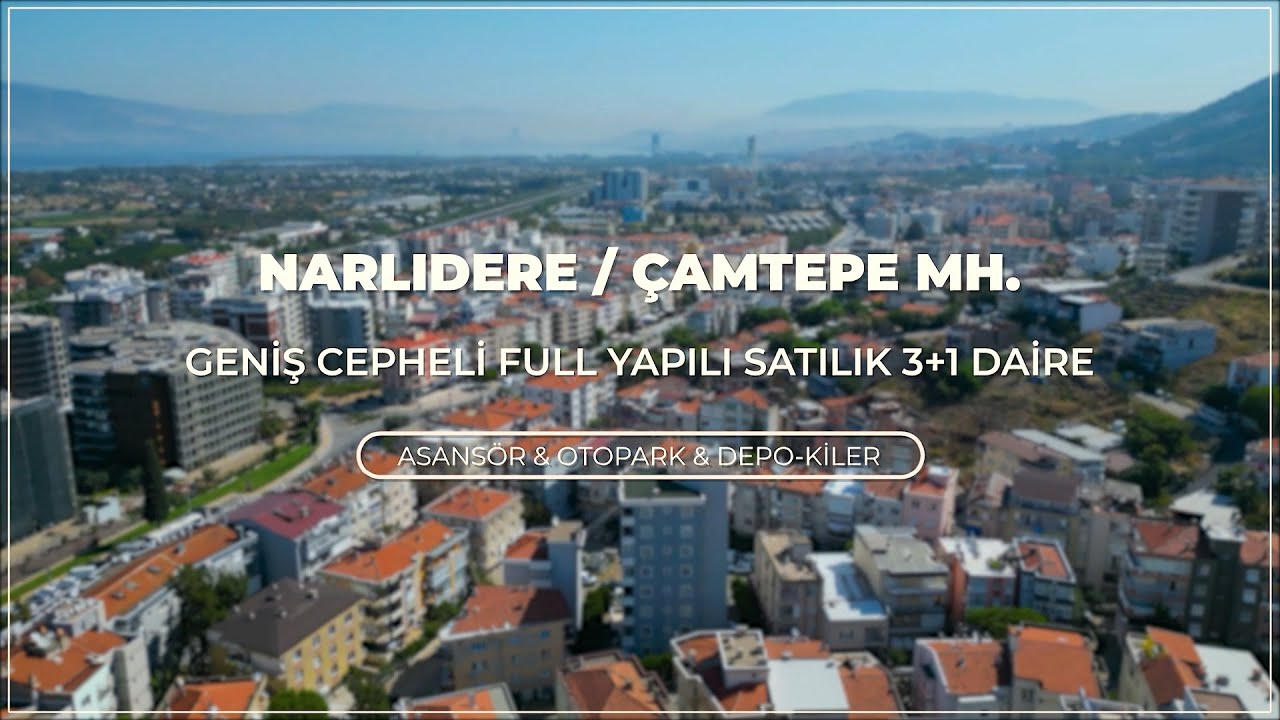 İzmir / Narlıdere | Geniş Cepheli Full Yapılı Satılık 3+1 Lüks Daire