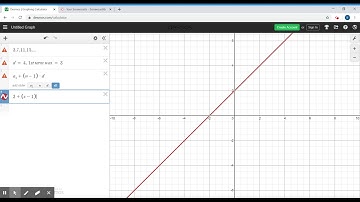 Arithmetic Sequence - Using Desmos
