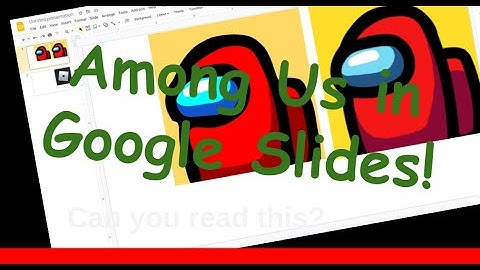 Making the Among Us Icon in Google Slides