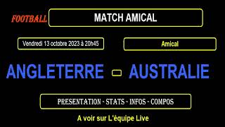 ANGLETERRE - AUSTRALIE : match de football amical du 13 octobre 2023 Resimi