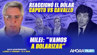 REACCIONÓ EL DÓLAR: $ 1.255. CAPUTO VS. CAVALLO: CEPO SÍ, LIBRE NO | Maxi Montenegro #maximediodía