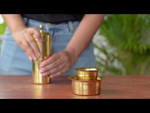 Traditional Brass Coffee Filter for Coffee Decoction, Makes Perfect Filter  Coffee/Kaapi