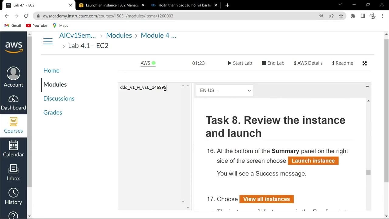 Module 4 lab 1 launching an ec2 instance youtube