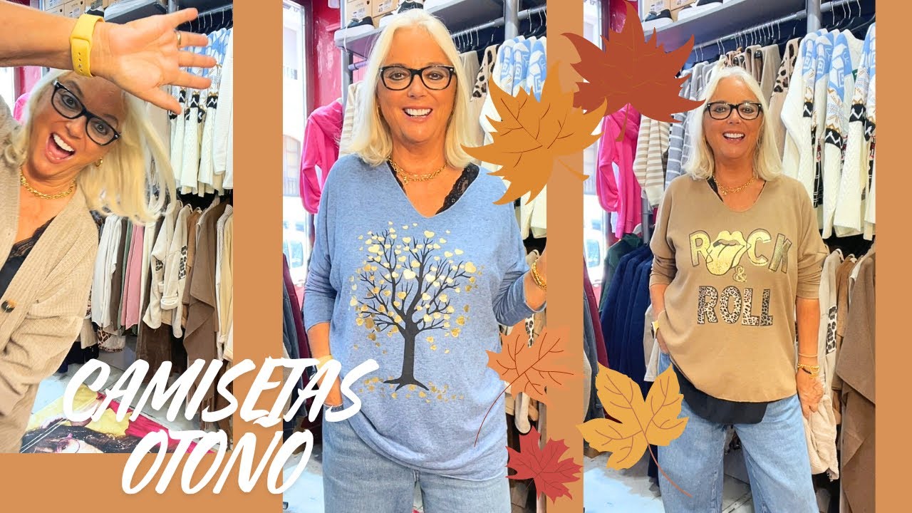 CAMISETAS para OTOÑO 🍂🍄‍🟫COLECCIÓN NUEVA 😀 MODA MUJER 😀 ISABEL POCINO VLOGS 🍂