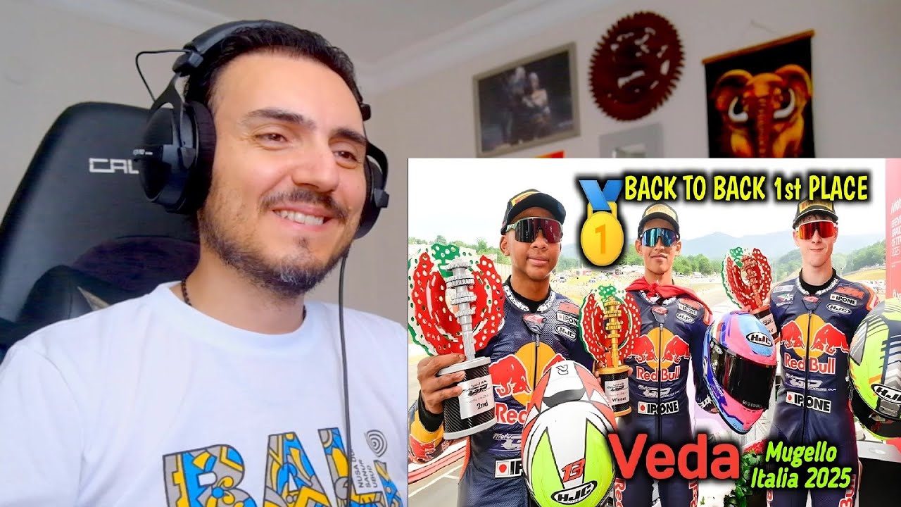 Veda 1st Place Again! Race 2 RedBull Rookies Cup Mugello Italy 2025 Reaction