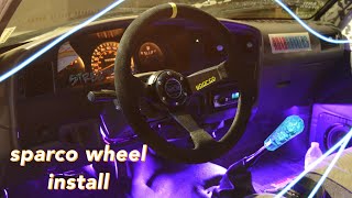Sparco Steering Wheel Install on the Toyota Mini v2