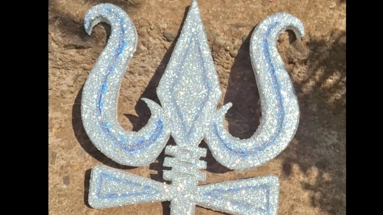 Trishul Using Thermocol| Easy & Beautiful Shivratri Decoration DIY | #diy #shivtrishul #trishul