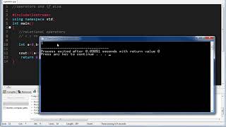 6.Operators and if else in C++.