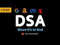 Move 0's to the end of the array | Leetcode Problem 283 | Data Structure and Algorithms Course