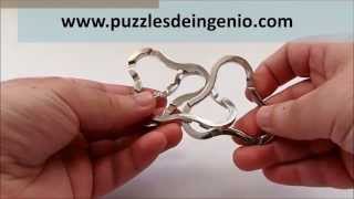 Vídeo Solución del Rompecabezas Puzzle de Metal Hanayama Cast Coaster Solution