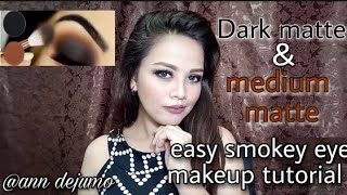 easy smokey eye makeup tutorial || ann dejumo