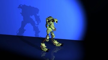 Element 3d Robot with Shadows and Reflections