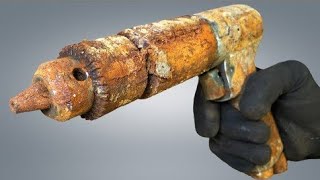 Rusty Antique AIR DRILL Restoration Video