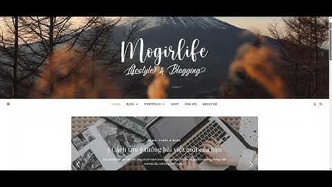 Full code web blog cá nhân wordPress siêu đẹp chuẩn seo