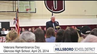 Veterans Remembrance Day at Glencoe High School, April 25, 2014