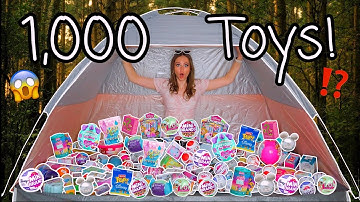 I FILLED A *TENT* WITH 1,000 MYSTERY TOYS!!!😱⛺️🪵⁉️ (LUCKY DIP CHALLENGE!👀) | Rhia Official♡