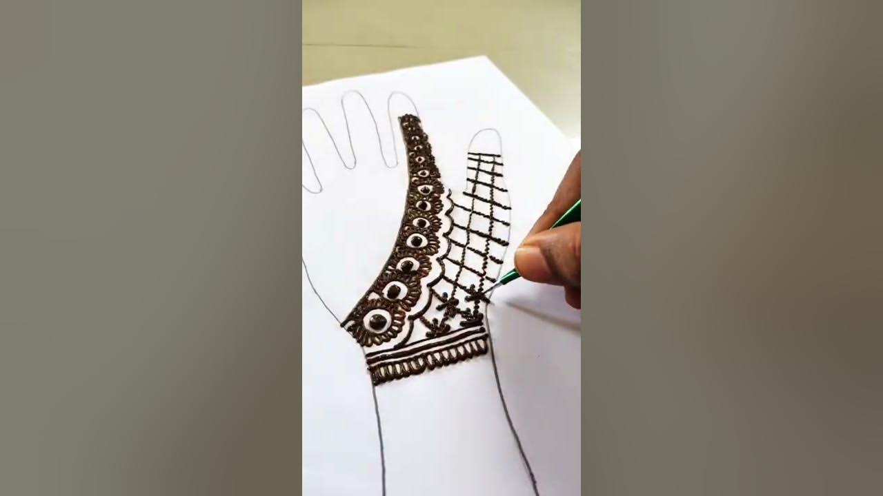 #simple meganthi design #beautiful henna #DIY #shorts #ytshorts #
