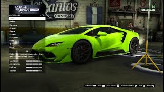 GTA 5 Past DLC Showing Customization - Pegassi Tempesta ( Lamborghini Huracan)