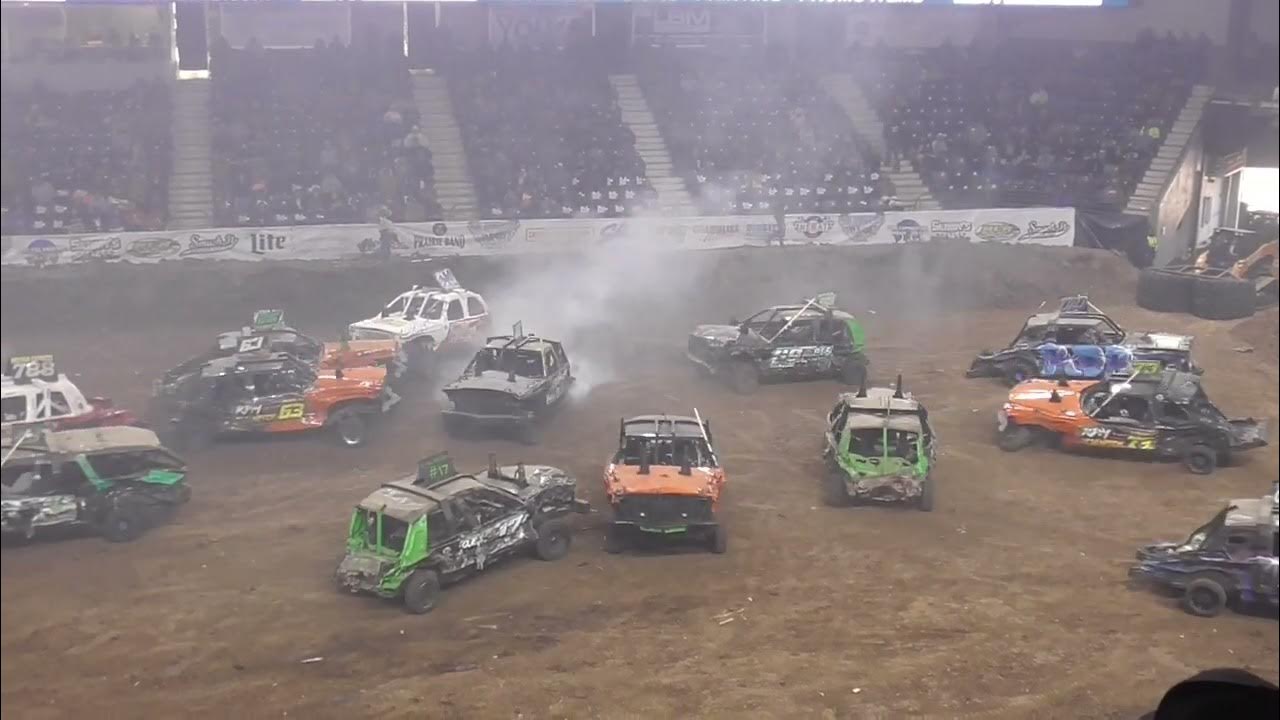 Blizzard Bash Demolition Derby 2022 Qualifying A Main YouTube