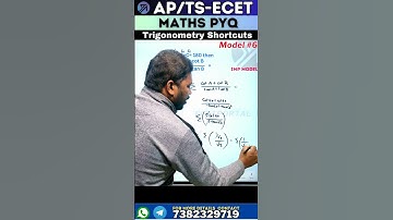 "📐 Trigonometry Shortcuts for ECET | Model-6" #Shorts #ecet2024