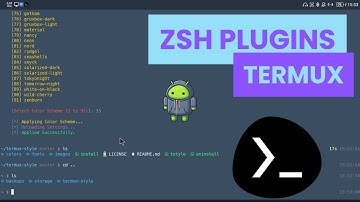 How to install plugins in ZSH using Termux 2024 - Linux on ANDROID - No Root