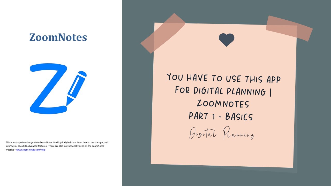 You have to use this app for digital planning! | Zoomnotes - YouTube
