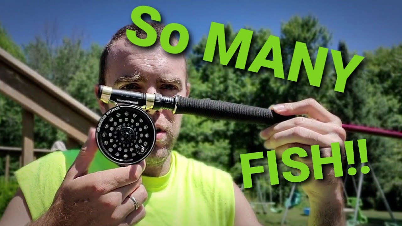 Martin 63 SS and Berkeley Hunter series Fly Rod fly fishing for panfish  [Fishingsir flies] 